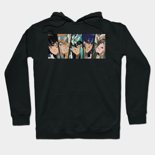 Saint Seiya - 8bit Style Hoodie by Fuzzylots